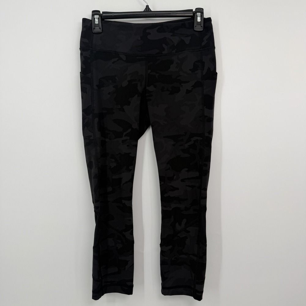 Lululemon Womens Pace Rival High Rise Crop 22" Leggings Size 6 Incognito Camo